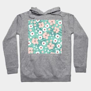 Pattern with tropical plants Hoodie